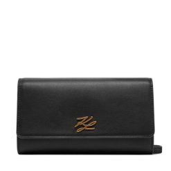 Torebka KARL LAGERFELD. Czarne listonoszki KARL LAGERFELD, bez wzorów, bez dodatków. Za 479.99 zł.