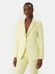 Rinascimento Marynarka CFC0128640003 Żółty Regular Fit. Żółte marynarki i żakiety Rinascimento, xs, bez wzorów, z syntetyku, bez ramiączek. Za 699.99 zł.