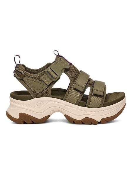 Teva Sandały trekkingowe "hurricane" w kolorze khaki rozmiar: 38. Brązowe sandały Teva, bez wzorów, z otwartym noskiem, bez obcasa, na platformie, bez zapięcia. Za 276.05 zł.