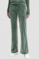 JUICY COUTURE Zielone damskie spodnie dresowe Layla Low Rise Pocket, Rozmiar XS. Zielone spodnie dresowe Juicy Couture, bez wzorów, z dresówki. W wyprzedaży za 429.99 zł.