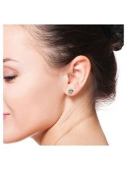 Diamant Vendôme Złote kolczyki-wkrętki z diamentami rozmiar: onesize. Szare kolczyki Diamant Vendôme, z diamentem, złote. Za 739.99 zł.