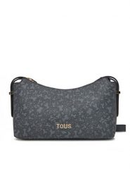 TOUS Torebka Kaos Mini Lines 2002183248 Szary. Szare listonoszki tous, bez wzorów, ze skóry, bez dodatków. Za 539.99 zł.