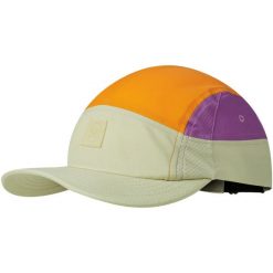 Czapka z daszkiem BUFF 5 PANEL GO CAP DOMUS APRICOT. Zielone czapki z daszkiem Buff, bez wzorów, sportowe. Za 169.90 zł.
