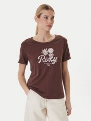 Roxy T-Shirt Oceanwave ERJZT06096 Beżowy Loose Fit. Brązowe t-shirty Roxy, xl, bez wzorów, z syntetyku, bez kołnierzyka, bez ramiączek. Za 109.99 zł.