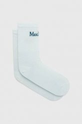 Max Mara Leisure skarpetki damskie kolor niebieski. Niebieskie skarpetki Max Mara Leisure, bez wzorów. Za 159.99 zł.