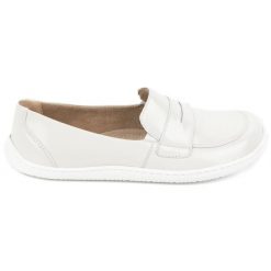 Olivier Barefoot Damskie minimalistyczne mokasyny skórzane 1280 ecru białe. Białe mokasyny bez wzorów, z materiału. Za 484.00 zł.
