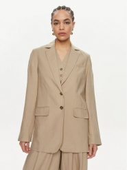 Herskind Marynarka Mercy 5116840 Beżowy Relaxed Fit. Brązowe marynarki i żakiety Herskind, bez wzorów, z wiskozy, bez ramiączek. Za 759.99 zł.