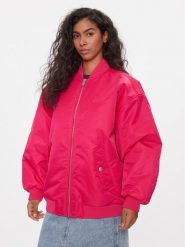Tommy Jeans Kurtka bomber Tonal DW0DW16563 Różowy Oversize. Czerwone kurtki Tommy Jeans, m, bez wzorów, z jeansu, bez kaptura. Za 549.99 zł.