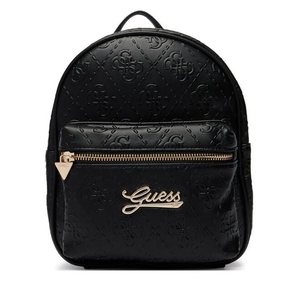 Plecak Guess. Czarne plecaki Guess, z aplikacjami, bez dodatków. Za 329.99 zł.