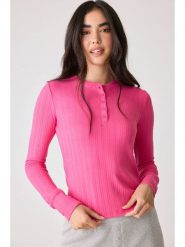 PJ Salvage Koszulka piżamowa w kolorze różowym rozmiar: XL. Różowe piżamy PJ Salvage, xl, bez wzorów, bez kołnierzyka, bez ramiączek, długie. Za 121.99 zł.