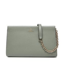Torebka Furla. Zielone kopertówki Furla, bez wzorów, wizytowe, bez dodatków. Za 759.99 zł.