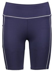 Copenhagen Studios Szorty sportowe w kolorze granatowym rozmiar: S. Niebieskie szorty sportowe Copenhagen Studios, bez wzorów, z materiału, z podwyższonym stanem, outdoorowe. Za 65.38 zł.