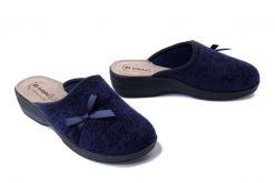 INBLU LV-11 004 granatowy, kapcie damskie. Niebieskie kapcie Inblu, bez wzorów. Za 80.99 zł.