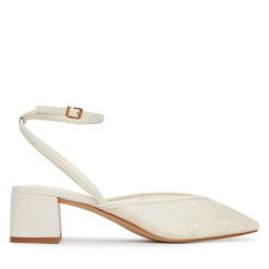 Czółenka Aldo. Białe czółenka Aldo, bez wzorów, bez obcasa, bez zapięcia. Za 459.99 zł.