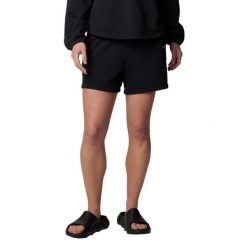 Spodenki sportowe damskie Trek French Terry Wmns Shorts. Czarne szorty sportowe Columbia, bez wzorów, z bawełny, na fitness i siłownię. Za 139.99 zł.