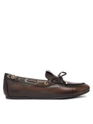 Guess Mokasyny FLFAA2 LEP14 Brązowy. Brązowe mokasyny Guess, z aplikacjami, ze skóry. Za 544.99 zł.