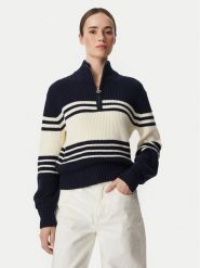 Guess Sweter W6YR47 Z1208 Granatowy Relaxed Fit. Niebieskie swetry Guess, m, z aplikacjami, z syntetyku, bez ramiączek. Za 474.99 zł.
