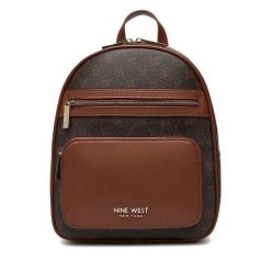 Plecak Nine West. Brązowe plecaki Nine West, bez wzorów, bez dodatków. Za 269.99 zł.
