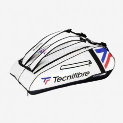 Second Life - Torba tenisowa na 12 rakiet Tecnifibre... - Stan Bardzo Dobry. Białe torby sportowe TECNIFIBRE, bez wzorów, z materiału, duże. Za 288.00 zł.
