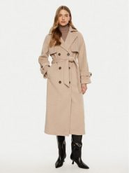 ACCESS FASHION Płaszcz przejściowy 44-9001-119 Beżowy Relaxed Fit. Brązowe płaszcze ACCESS FASHION, bez wzorów, z syntetyku, bez kaptura. Za 699.99 zł.
