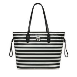 Torebka KARL LAGERFELD. Czarne shopper bag KARL LAGERFELD, bez wzorów, bez dodatków. Za 509.99 zł.