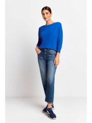 Rich & Royal Sweter w kolorze niebieskim rozmiar: L. Niebieskie swetry Rich & Royal, l, bez wzorów, ze splotem, bez ramiączek. Za 207.39 zł.
