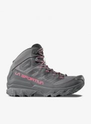 Buty w góry damskie La Sportiva Ultra Raptor 3 Mid GTX. Szare buty trekkingowe La Sportiva, bez wzorów, z gore-texu, bez zapięcia, trekkingowe, gore-tex. Za 857.99 zł.