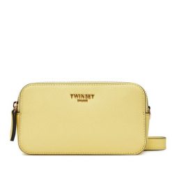 Torebka TWINSET. Żółte listonoszki Twinset, bez wzorów, bez dodatków. Za 479.99 zł.