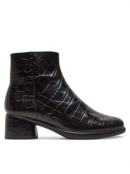ECCO Botki Sculpted Lx 35 22241321001 Czarny. Czarne botki ECCO, bez wzorów, ze skóry, bez obcasa, na słupku, bez zapięcia. Za 539.99 zł.