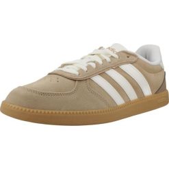 Buty ADIDAS BREAKNET SLEEK Jasnobrązowy. Brązowe trekkingi adidas, bez wzorów, ze skóry, bez zapięcia, trekkingowe. Za 227.99 zł.