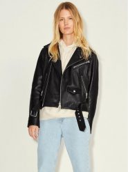 JJXX Kurtka skórzana 12200286 Czarny Regular Fit. Czarne kurtki JJXX, m, bez wzorów, ze skóry, bez kaptura. Za 1,149.00 zł.