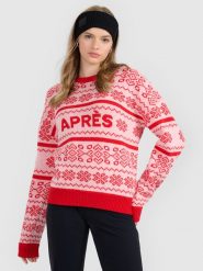 4F Sweter z wełną damski - czerwony S. Czerwone swetry 4f, s, bez wzorów, z wełny, klasyczne, bez ramiączek. Za 299.99 zł.