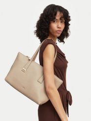 Furla Torebka Olivia M Tote WB01977 HSF000 CN 4488S Beżowy. Brązowe shopper bag Furla, bez wzorów, z materiału, bez dodatków. Za 1,529.00 zł.