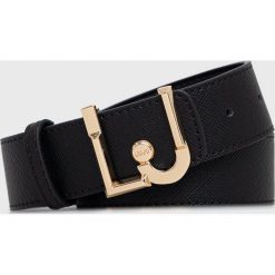 Liu Jo pasek damski kolor czarny. Czarne paski Liu Jo, bez wzorów, z materiału. Za 279.99 zł.