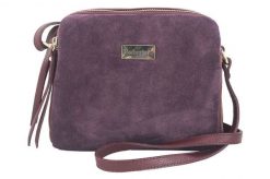 Listonoszka skórzana BARBERINI'S bordowa 710-5. Czerwone shopper bag Barberinis, bez wzorów, ze skóry, na ramię, bez dodatków. Za 219.99 zł.