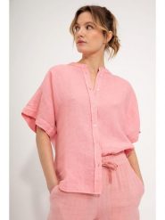 Josephine & Co Lniana bluzka "Geke" w kolorze jasnoróżowym rozmiar: 44. Różowe bluzki Josephine & Co, bez wzorów, ze lnu, bez kołnierzyka, bez ramiączek. Za 185.32 zł.