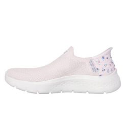 Buty sportowe Sneakersy damskie, Slip-Ins: GO WALK Flex. Czerwone buty sportowe lifestyle Skechers, bez wzorów, bez zapięcia. Za 349.99 zł.