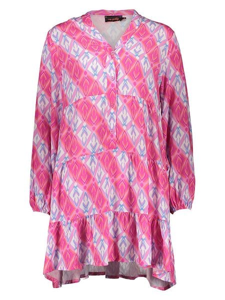 Miss goodlife Sukienka w kolorze różowo-błękitnym rozmiar: XL. Niebieskie sukienki miss goodlife, na co dzień, xl, bez wzorów, z wiskozy, bez kołnierzyka, bez ramiączek, midi, proste. Za 113.63 zł.