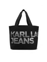 KARL LAGERFELD Torebka A1W50055 Czarny. Czarne torebki klasyczne KARL LAGERFELD, bez wzorów, z materiału, bez dodatków. Za 199.99 zł.
