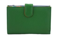 Portfel skórzany BARBERINI'S zielony D-8346-38. Zielone portfele Barberinis, bez wzorów, ze skóry. Za 156.99 zł.