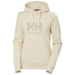 Bluza damska z kapturem Helly Hansen Logo. Białe bluzy Helly Hansen, bez wzorów, casualowe, bez ramiączek, z kapturem. Za 339.00 zł.