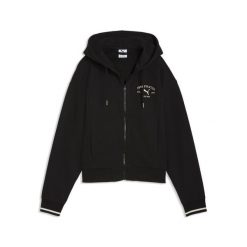 Damska rozpinana bluza z kapturem PUMA Class PUMA. Czarne bluzy Puma, bez wzorów, sportowe, bez ramiączek, z kapturem. Za 279.00 zł.