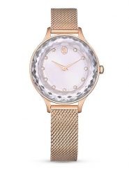 Swarovski Zegarek kwarcowy w kolorze różowozłoto-białym rozmiar: onesize. Białe, analogowe zegarki Swarovski, ze stali. Za 674.99 zł.