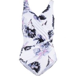 Kostium kąpielowy shape bonprix niebiesko-czarno-biały wzorzysty. Bielizna modelująca marki bonprix. Za 129.99 zł.