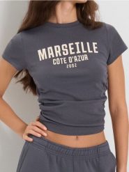 Bawełniana bluzka z marszczeniami - niebieski. Niebieskie bluzki Sinsay, l, bez wzorów, z bawełny, bez kołnierzyka, bez ramiączek. Za 25.99 zł.