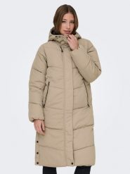 ONLY Płaszcz pikowany w kolorze beżowym rozmiar: L. Brązowe płaszcze ONLY, l, bez wzorów, bez kaptura. Za 284.82 zł.