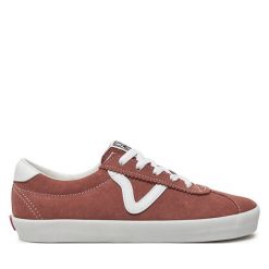 Tenisówki Vans. Brązowe trampki sportowe Vans, bez wzorów, bez zapięcia, tenisowe. Za 219.99 zł.