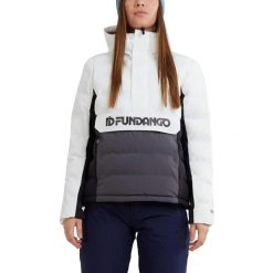 Kurtka narciarska damska Everett Padded Anorak. Białe kurtki narciarskie FUNDANGO, na zimę, xl, bez wzorów, z puchu, bez kaptura, narciarskie. W wyprzedaży za 399.00 zł.