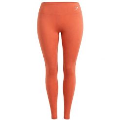 Legginsy treningowe damskie Gymshark Training 7/8. Brązowe legginsy Gymshark, bez wzorów, sportowe. Za 109.99 zł.
