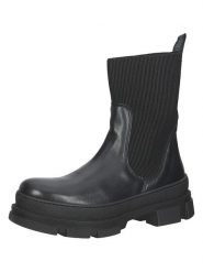 Steve Madden Skórzane botki w kolorze czarnym rozmiar: 40. Czarne botki Steve Madden, bez wzorów, bez obcasa, bez zapięcia. Za 220.30 zł.